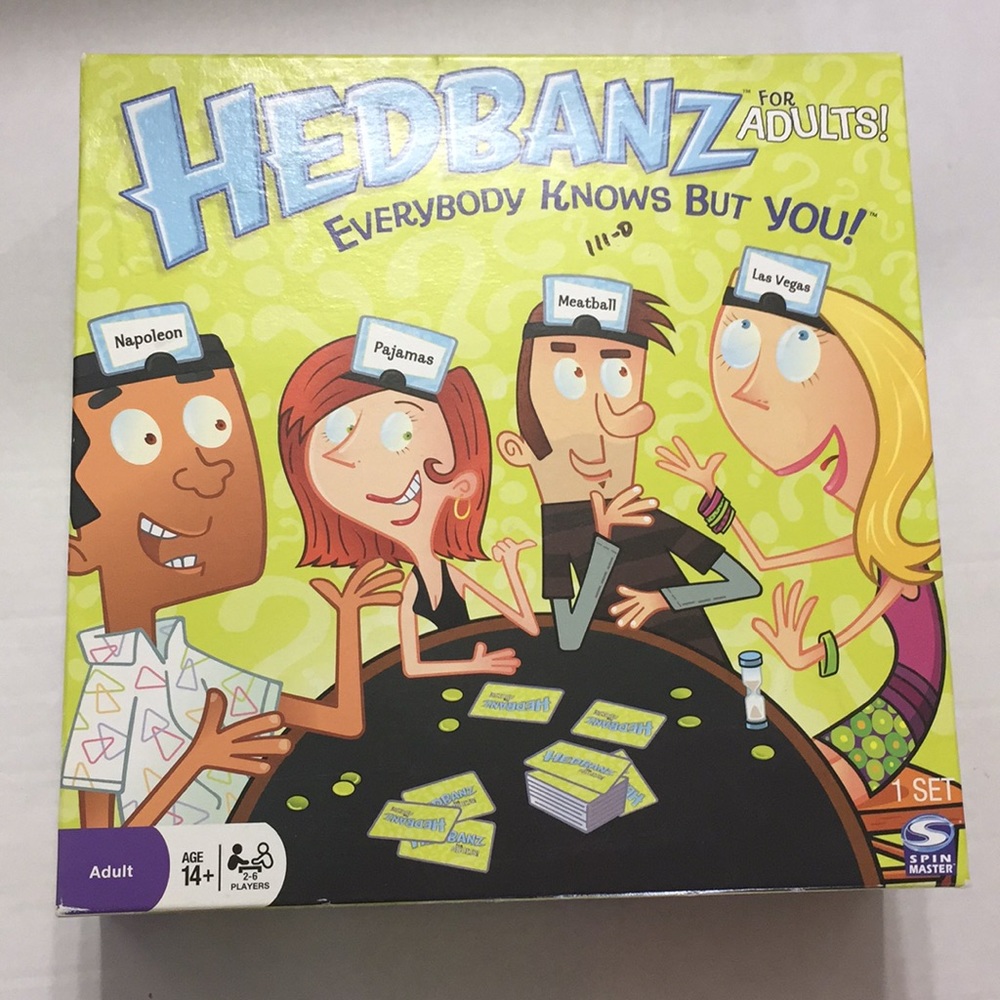 Hedbanz Board game for adults- 14+